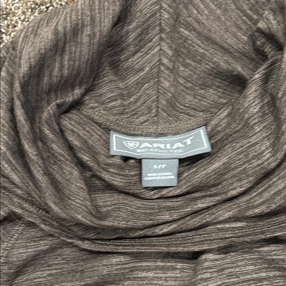 Brown Cowl Neck Sweater with Long Sleeves - Picture 3 of 3